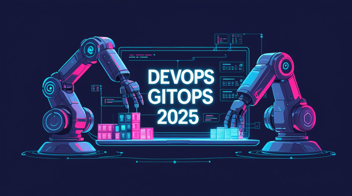 DevOps GitOps 2025 – automatisation CI/CD moderne Chaîne DevOps GitOps 2025 automatisant déploiement et CI/CD.